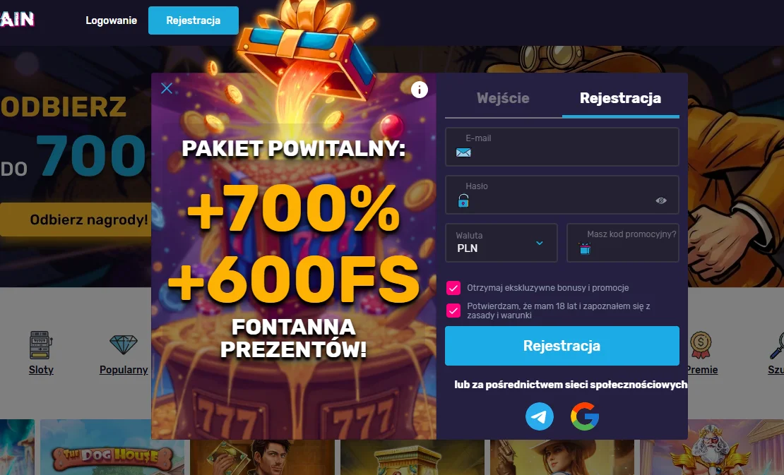 Darmowe spiny w Casino Fontan — Fontan Casino no deposit bonus