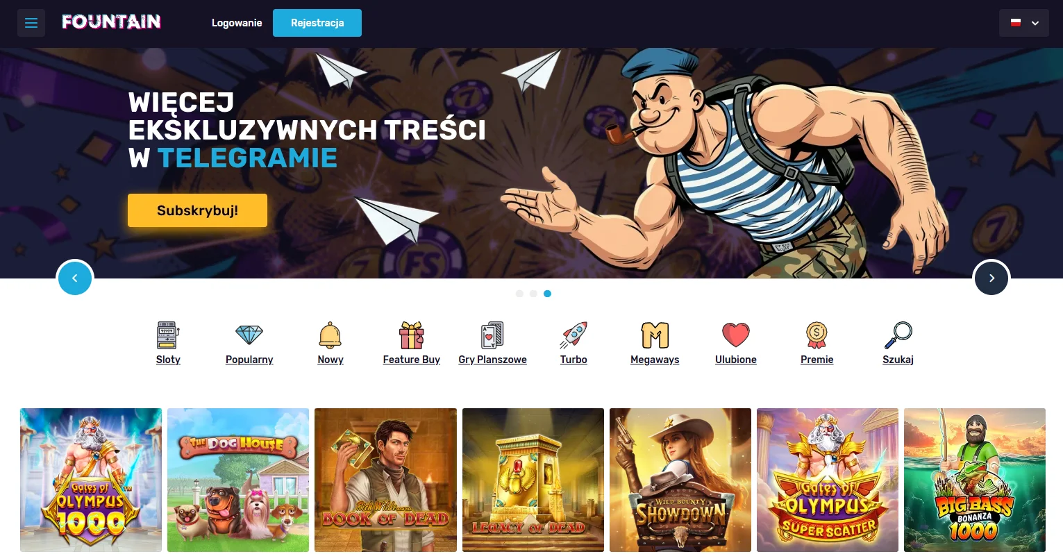 Podsumowanie recenzji Fountain Casino — Fontan Casino